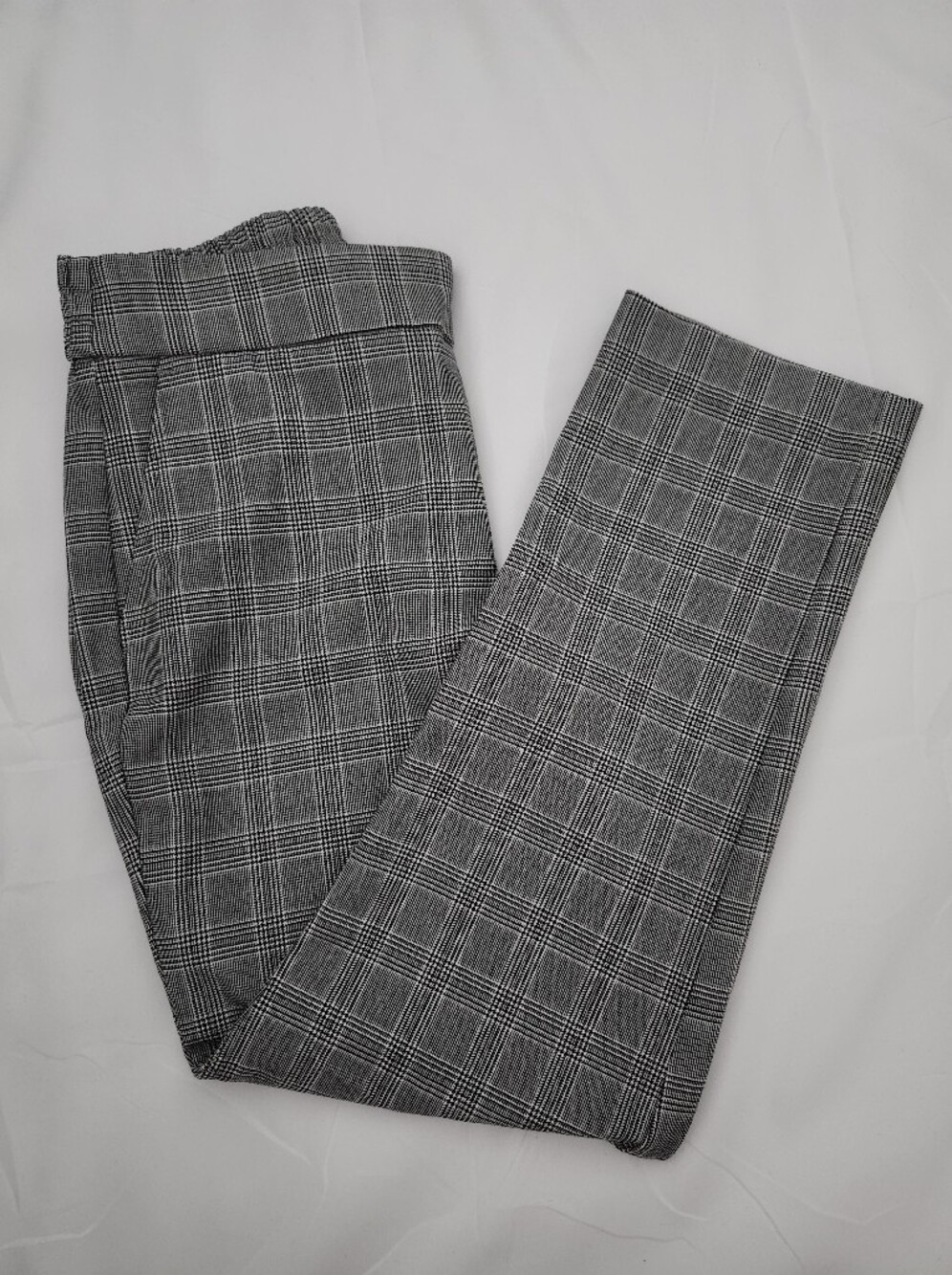 Women's Gray Glen Plaid Dress Pants